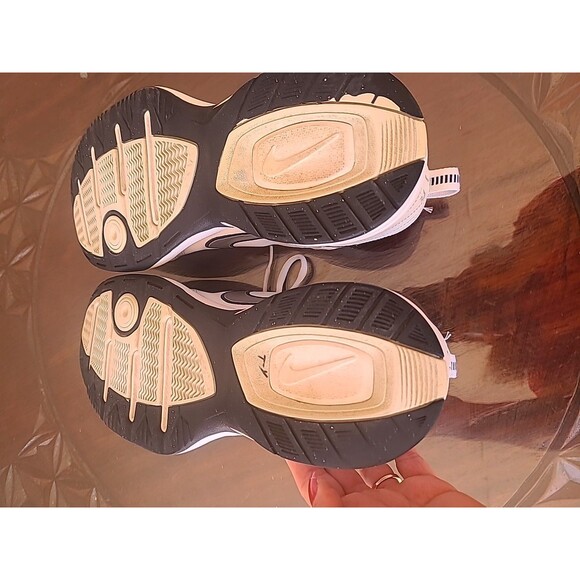 Nike Air Monarch Men’s Walking Shoes White/Silver 415445-102 - Size 9.5 main image 4